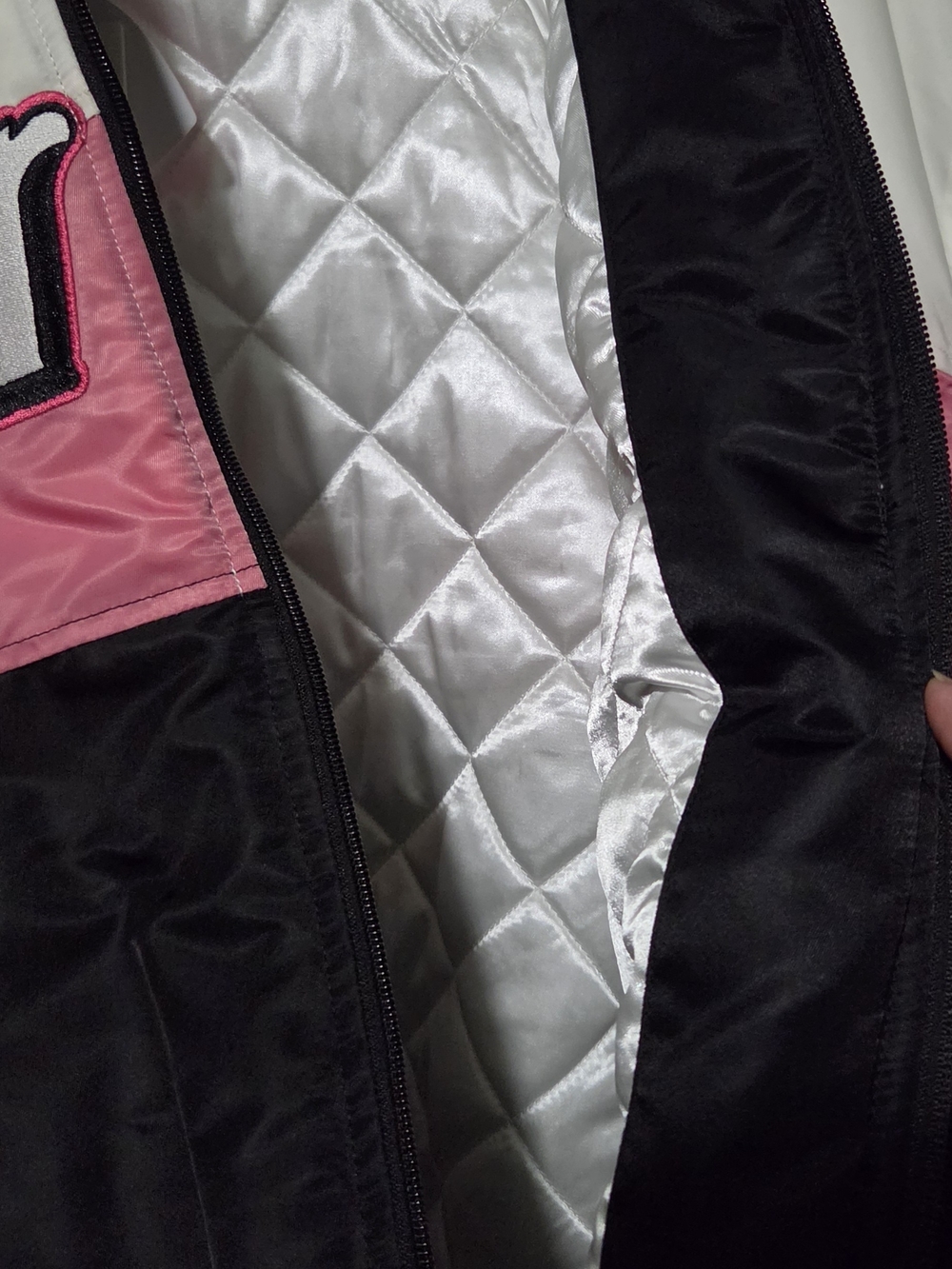Barbie Colorblock Jacket in Pink, White & Black - Picture 6 of 6
